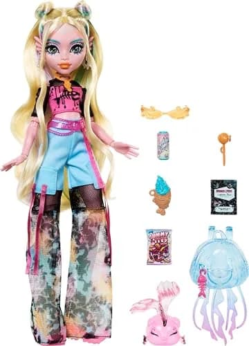 Monster High Lagoona Blue Doll in Cargo Pants | Poseable Sea Monster with Accessories for Kids 4+ thumbnail 4