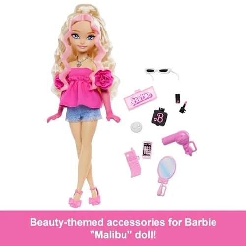 Barbie Dream Besties Playset with Malibu Doll & 11 Accessories | Ages 4+ thumbnail 3