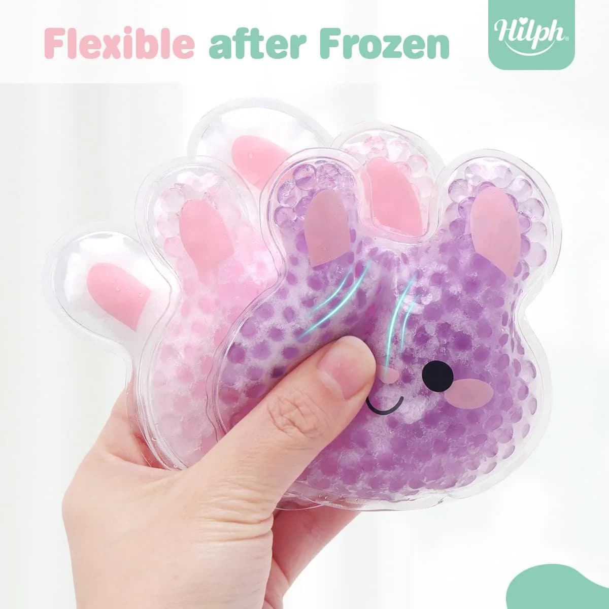 Hilph Kids D-3 Rabbits Ice Packs 3 Count | Soft Flexible Gel for Boo Boos, Fevers, and Injuries - view 4