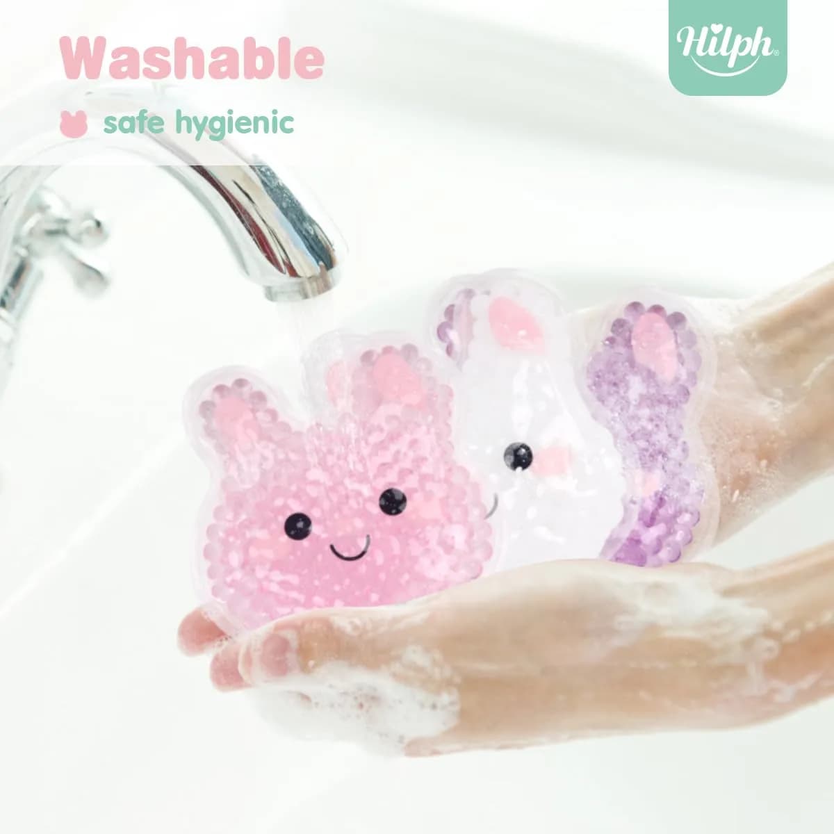 Hilph Kids Bunny Ice Packs for Boo Boos, 3 Count (3"x4.5" Each) | Natural Relief for Swelling & Headaches - view 5