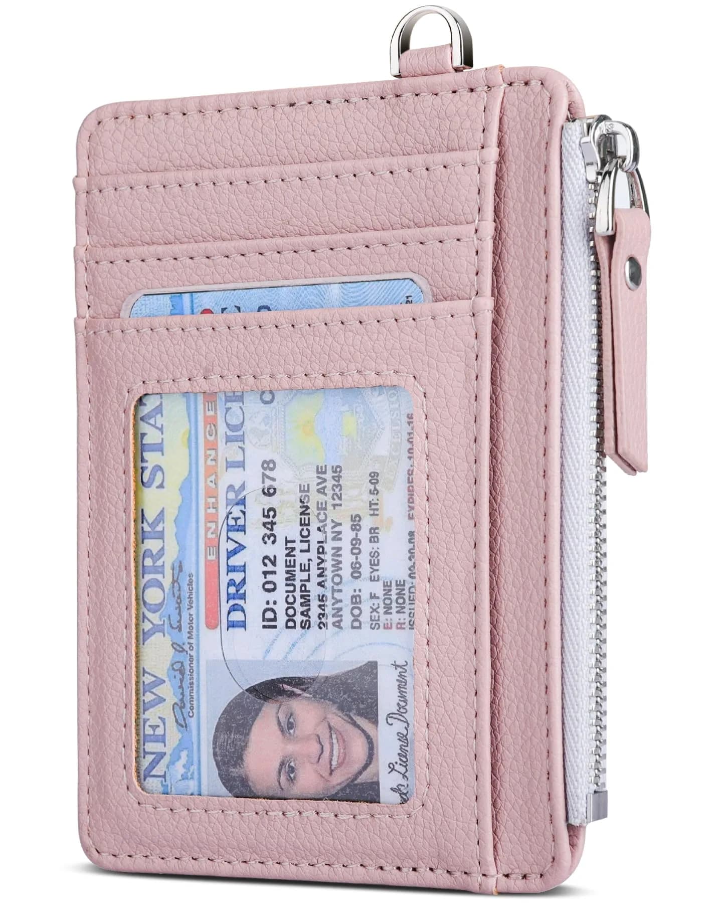 Teskyer Slim RFID Wallet for Women, Small Card Holder with Zip Pocket | Compact, RFID Blocking & Stylish