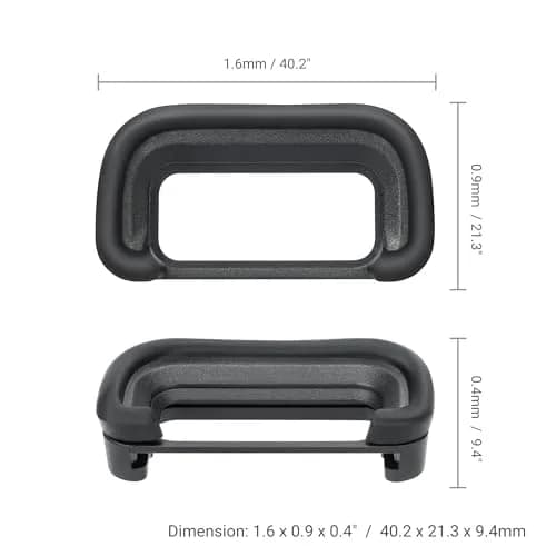 JJC Soft Silicone Eyecup for Sony A6700 & FDA-EP20 | 2-Pack thumbnail 5