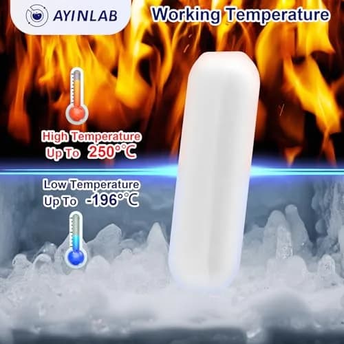 AYINLAB PTFE Magnetic Stir Bar Set 8x30mm (8pcs) | Chemical-Resistant Lab Stirring Rods thumbnail 3