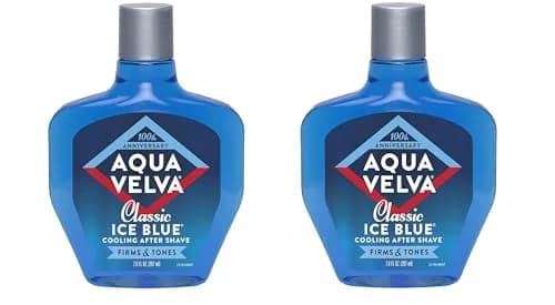 Aqua Velva Classic Ice Blue After Shave Lotion 414ml (14 Fl Oz) | Soothes, Cools, Refreshes Skin thumbnail 1