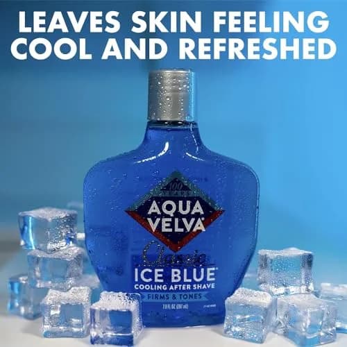 Aqua Velva Classic Ice Blue After Shave Lotion 414ml (14 Fl Oz) | Soothes, Cools, Refreshes Skin thumbnail 5