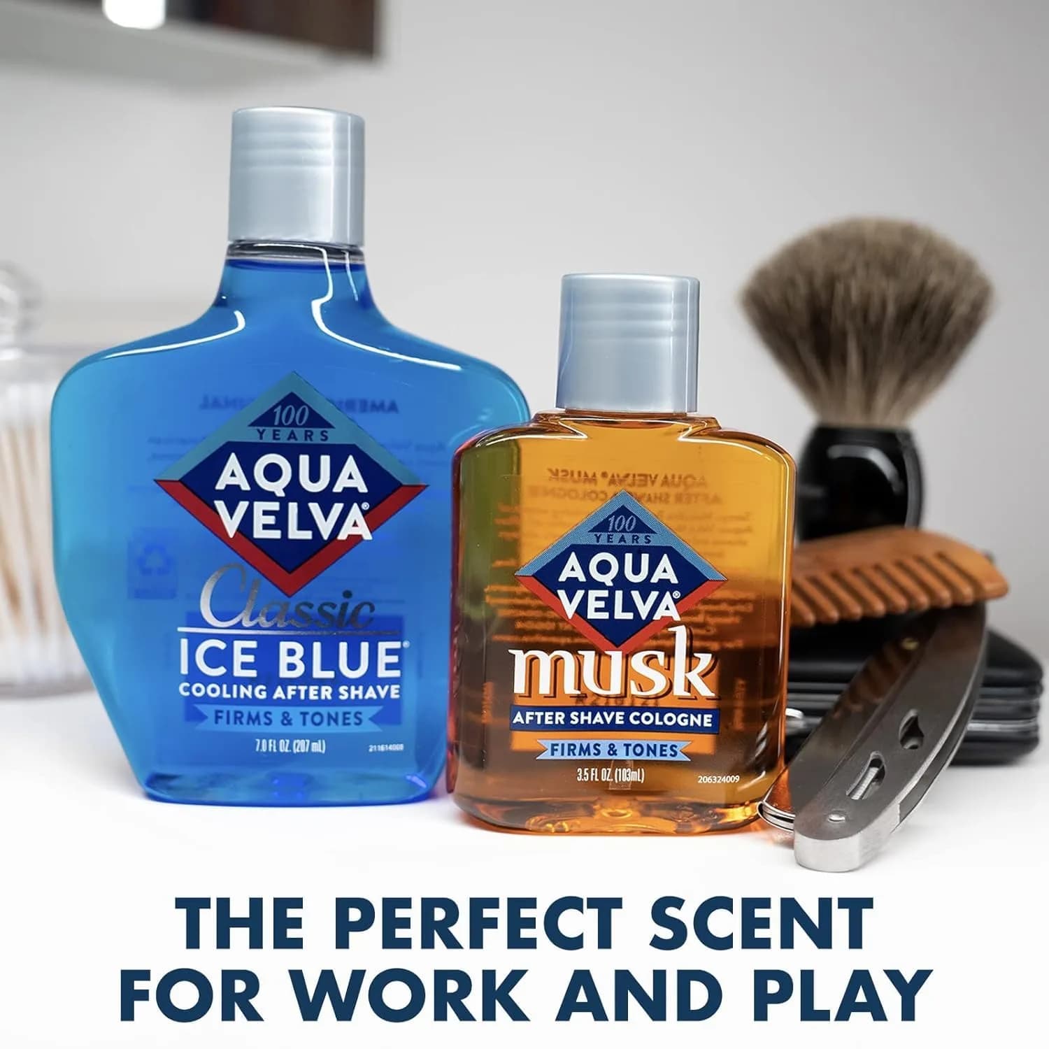 Aqua Velva Classic Ice Blue After Shave Lotion 414ml (14 Fl Oz) | Soothes, Cools, Refreshes Skin - view 6