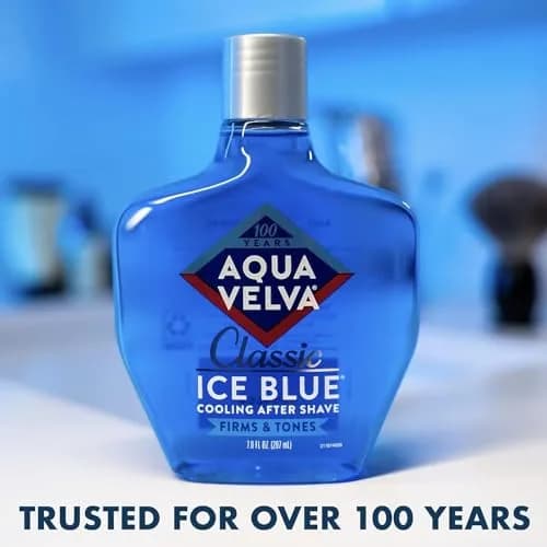 Aqua Velva Classic Ice Blue After Shave Lotion 414ml (14 Fl Oz) | Soothes, Cools, Refreshes Skin thumbnail 3