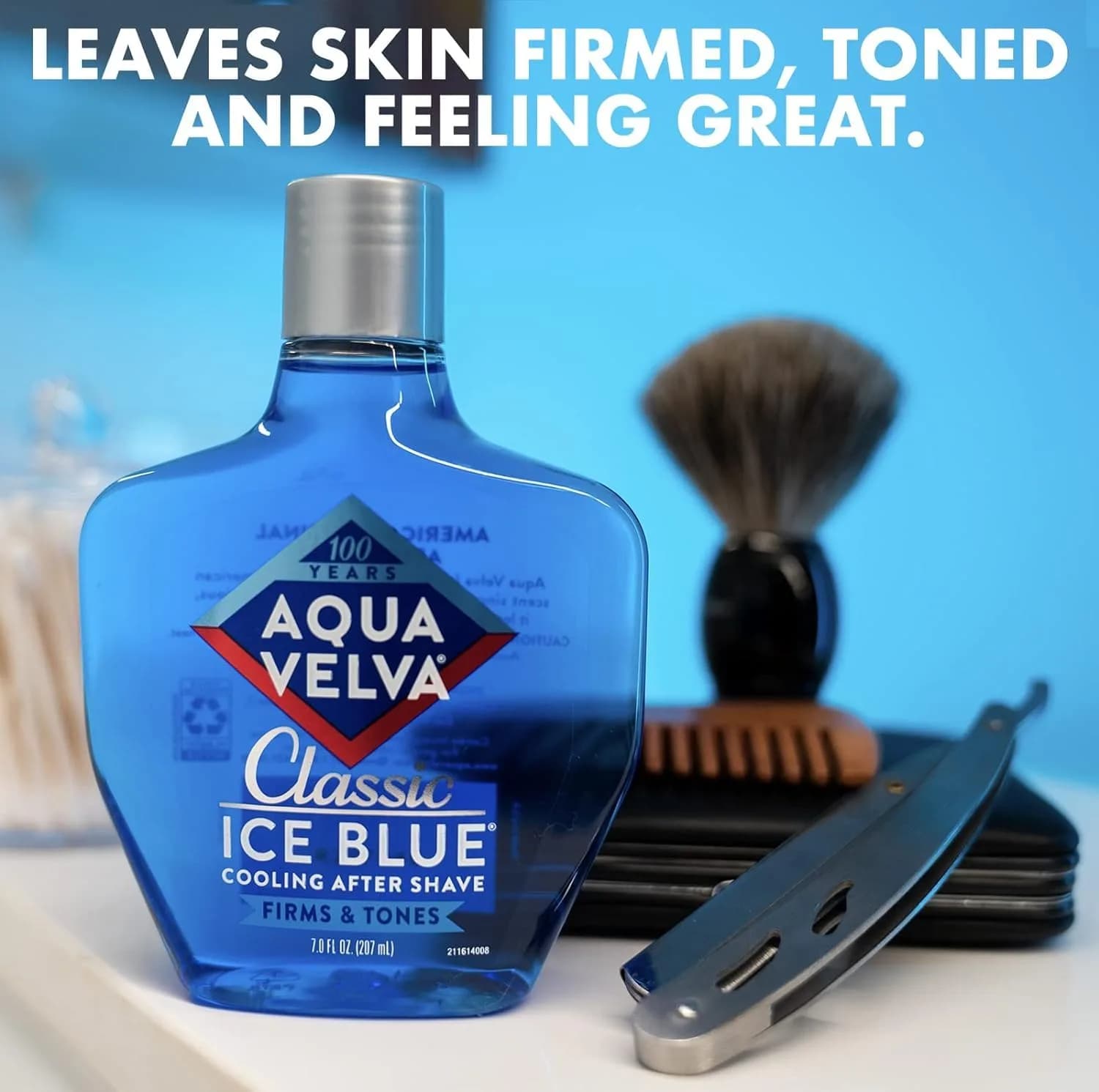 Aqua Velva Classic Ice Blue After Shave Lotion 7 Oz - Pack of 2 | Soothes, Cools, Refreshes - view 4