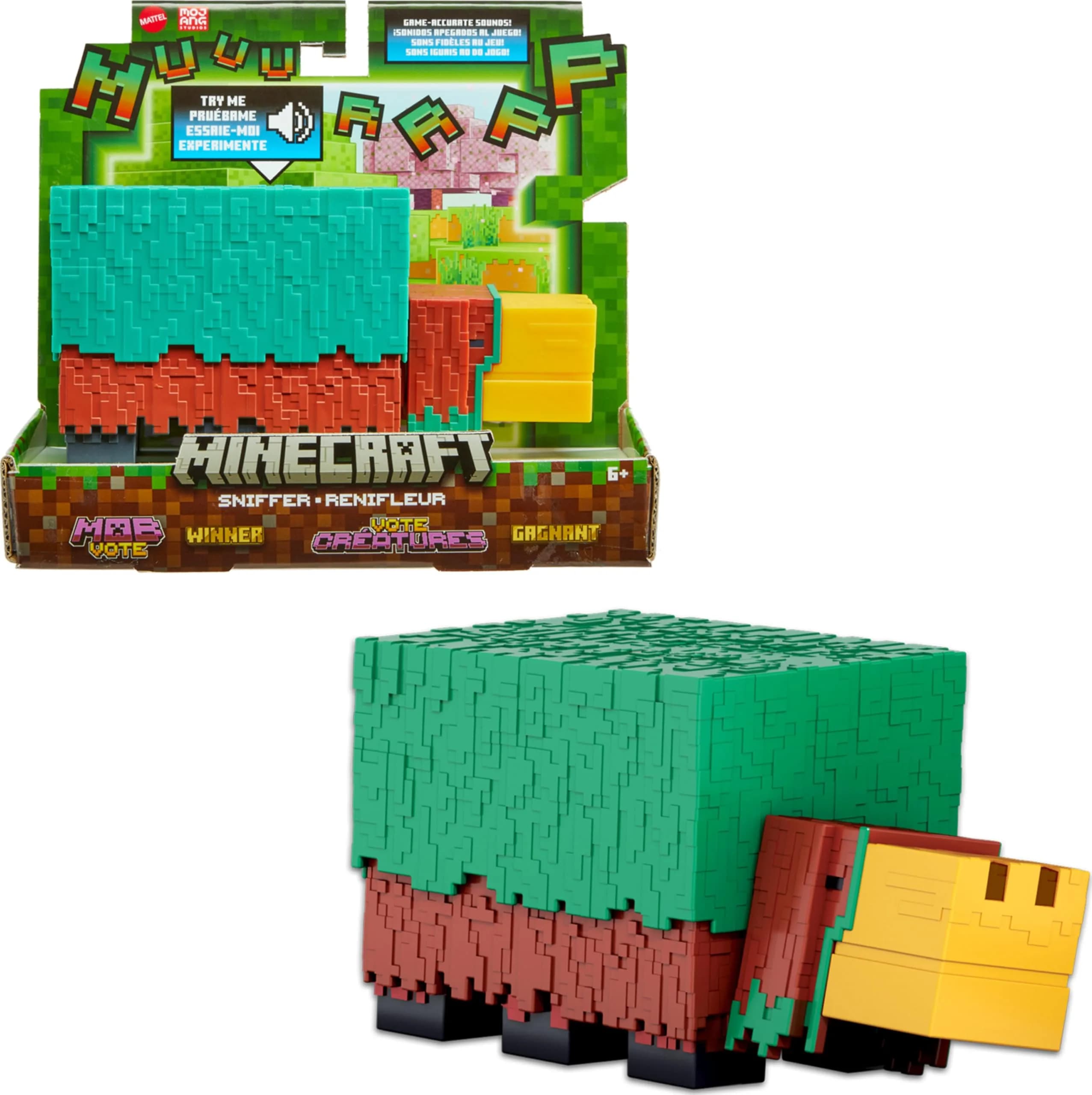 Mattel Minecraft Action Figure & Accessories 2-Pack | 3.25-inch Scale, Creeper, Collectible Toy Set — Sniffer