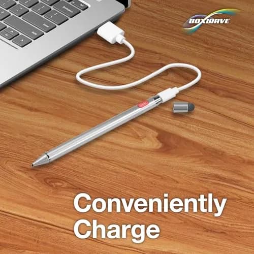 BoxWave Stylus Pen Compatible with Xiaomi Pad 6 | Ultra Fine Tip, Metallic Silver thumbnail 7
