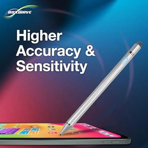 BoxWave Stylus Pen Compatible with Xiaomi Pad 6 | Ultra Fine Tip, Metallic Silver thumbnail 3