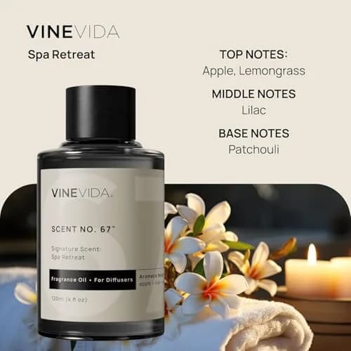 VINEVIDA Essential Oil for Diffusers 4 Fl Oz | Spa Retreat Fragrance Oil for Cold Air Diffusers thumbnail 2