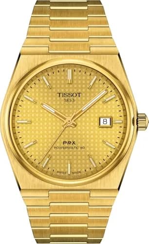 Tissot PRX Swiss Automatic Men’s Watch 40mm Champagne Dial | Water-Resistant 100m thumbnail 1