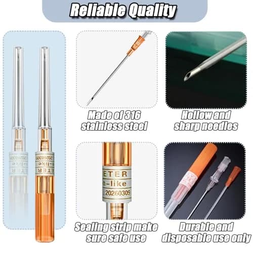 YONGDA Catheter Piercing Needles 14G 10pcs | Stainless Steel, Safe & Precise thumbnail 2