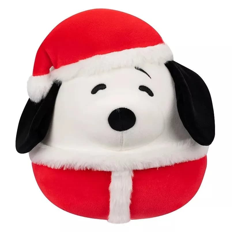 Squishmallows Official Kellytoy Squishy Soft Plush 8 Inch Snoopy Santa Hat | Cuddly Animal Toy