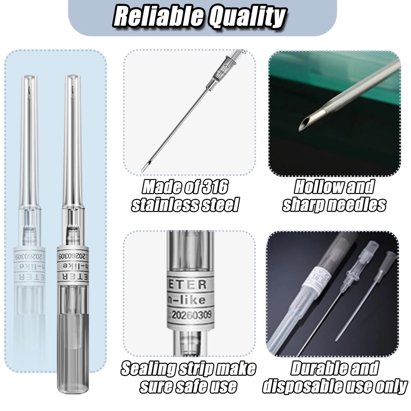 YONGDA Catheter Piercing Needles 16G | 10pcs Stainless Steel for Jewelry Piercing, Accurate & Safe (70-120 chars) thumbnail 2