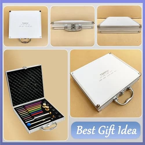 TENFLY Solfeggio Tuning Fork Set 10-Piece Aluminum Alloy with Gift Box | Accurate Frequencies for Sound Therapy thumbnail 7