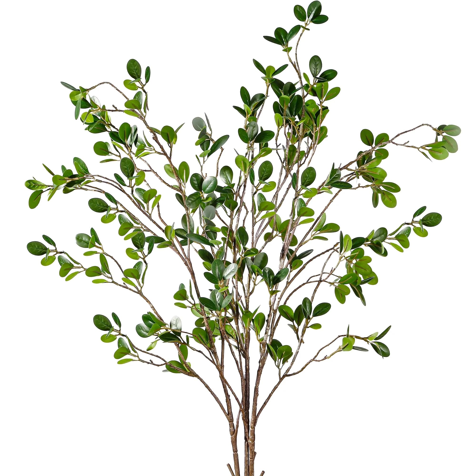 Sggvecsy Artificial Ficus Branches 43’’ | Realistic Greenery for Home & Office — 3 Pieces