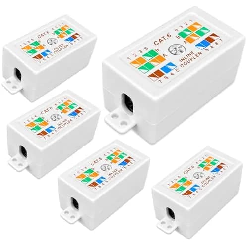 itxtynlo Cat 6 Junction Box 5 Pack | Unshielded Ethernet Splicing Solution thumbnail 1