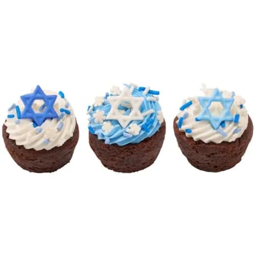 It Was All A Dream Shop Star of David Edible Sugar Decorations 6 pcs | Edible Hanukkah Cake Toppers thumbnail 3