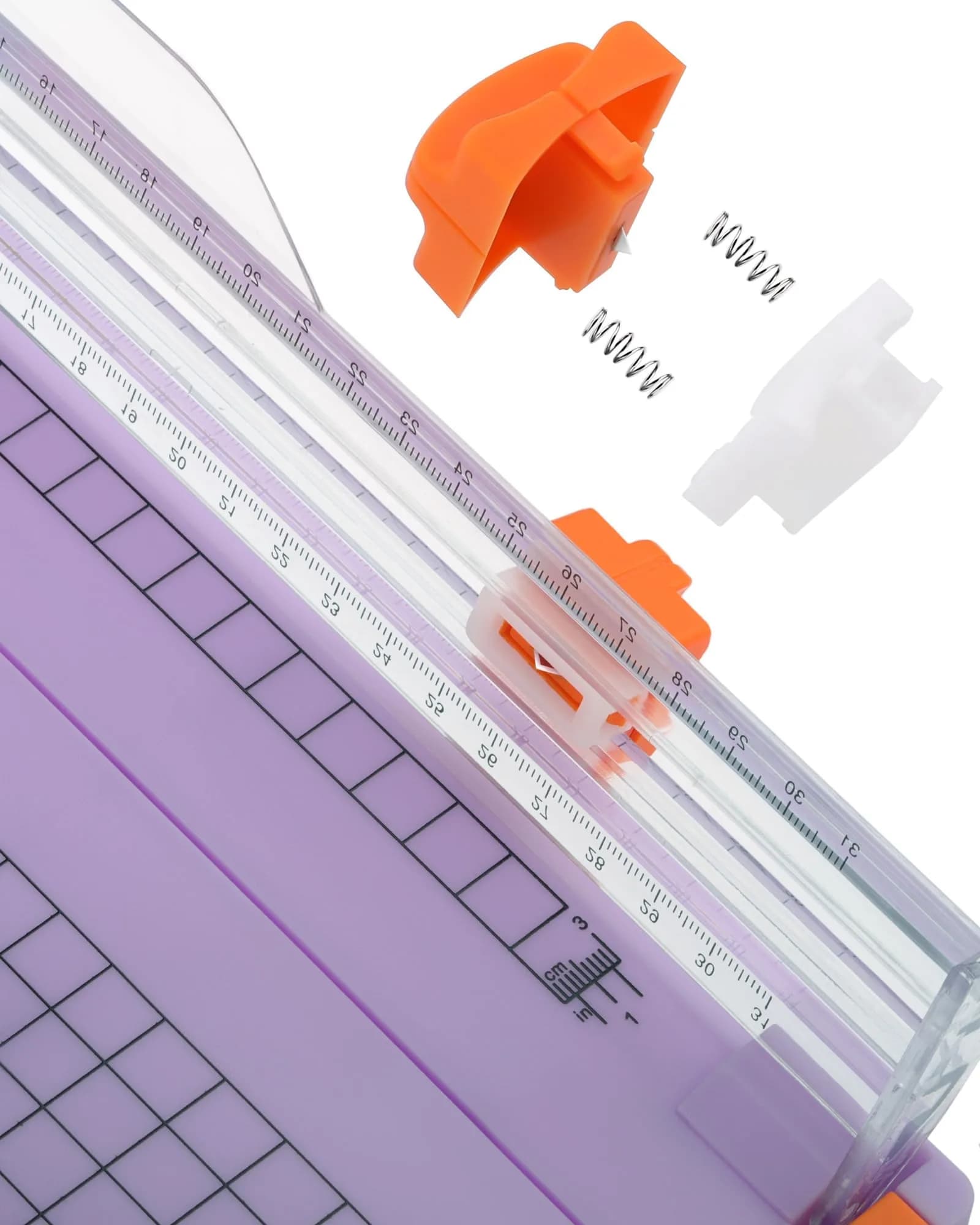 Firbon A4 Paper Cutter with Black Titanium Blade - Light Purple | Craft, Coupon, Label & Cardstock Trimmer (30.5cm/12 Inch) - view 3