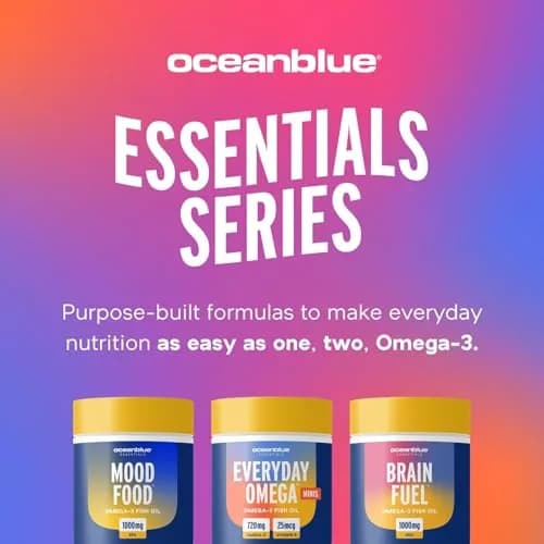 Oceanblue Essentials Omega-3 Mini Softgels 60ct | Heart & Immune Support with Vitamin D3 (70-120 chars) thumbnail 10
