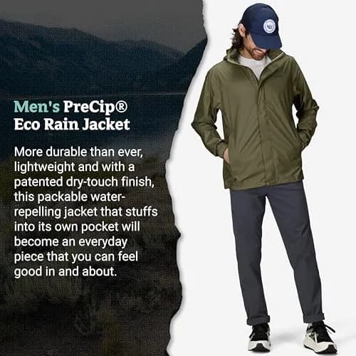 Marmot PreCip Eco Lightweight Waterproof Rain Jacket Large | Breathable & Eco-Friendly thumbnail 4