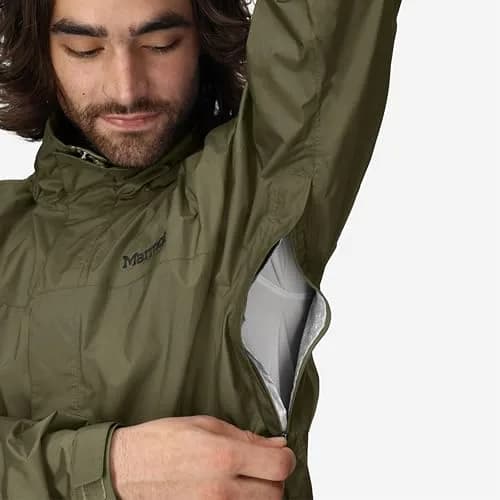 Marmot PreCip Eco Lightweight Waterproof Rain Jacket Large | Breathable & Eco-Friendly thumbnail 8