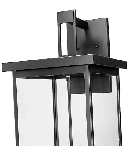 ML Lighting Barkeley Collection 27" Modern Four Bulb Wall Sconce | Anti-Rust Powder Coat Black thumbnail 5