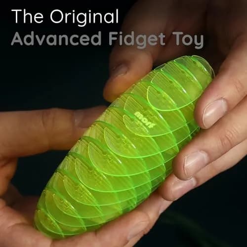 morf Worm 3D Sensory Figgy Fidget Toy, Green, Small (15 cm / 5 inches) | ASTM-Tested Non-Toxic Toy thumbnail 4