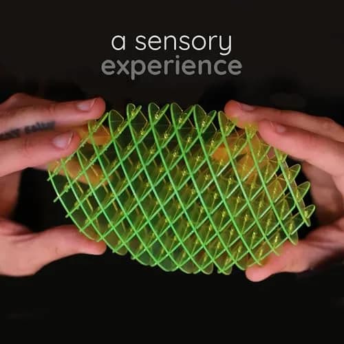 morf Worm 3D Sensory Figgy Fidget Toy, Green, Small (15 cm / 5 inches) | ASTM-Tested Non-Toxic Toy thumbnail 2