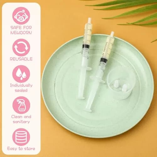 TrelaCo 3ml Colostrum Syringes with Caps & 20ml Cup (100 Sets) | Sterile, Needle-Free Harvesting for Breast Milk Storage thumbnail 4