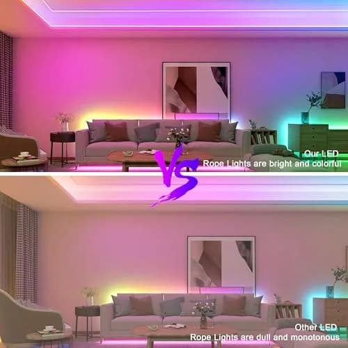 Nexillumi Neon LED Rope Lights 32.8FT | Waterproof RGB Strip for Bedroom & Outdoors thumbnail 3