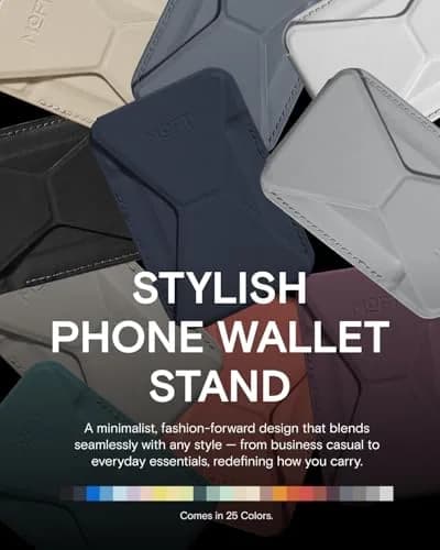 MOFT Magnetic Wallet Stand for iPhone 12-17 Series, Navy Blue | Slim 3-in-1 MagSafe Compatible Phone Stand & Card Holder thumbnail 7