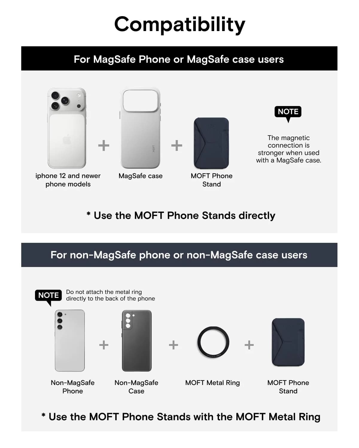MOFT Magnetic Wallet Stand for iPhone 12-17 Series, Navy Blue | Slim 3-in-1 MagSafe Compatible Phone Stand & Card Holder - view 8