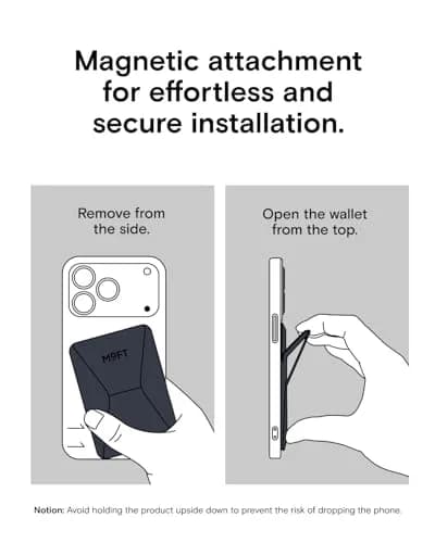 MOFT Magnetic Wallet Stand for iPhone 12-17 Series, Navy Blue | Slim 3-in-1 MagSafe Compatible Phone Stand & Card Holder thumbnail 9