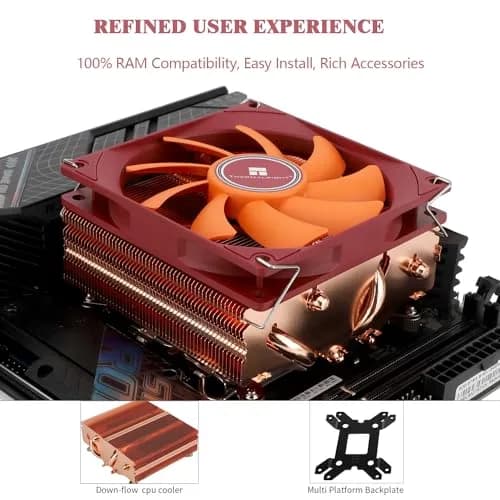 Thermalright AXP90-X53 Full Copper Low Profile CPU Cooler ITX 53mm Height | AGHP Technology for AMD AM4 AM5/Intel LGA1700/115X/1200/1851 thumbnail 4