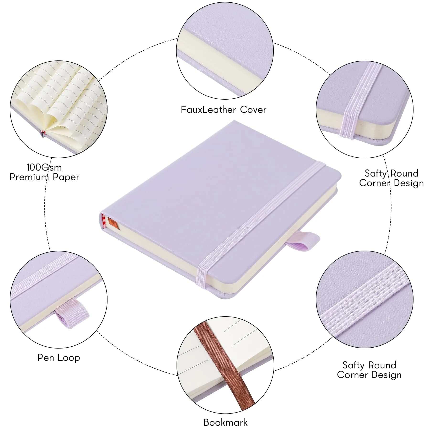 Animusphere Purple 2Pack Pocket Notebook Journal 10.2cm x 14.5cm (4" x 5.7") | Authentic USA Import - view 7