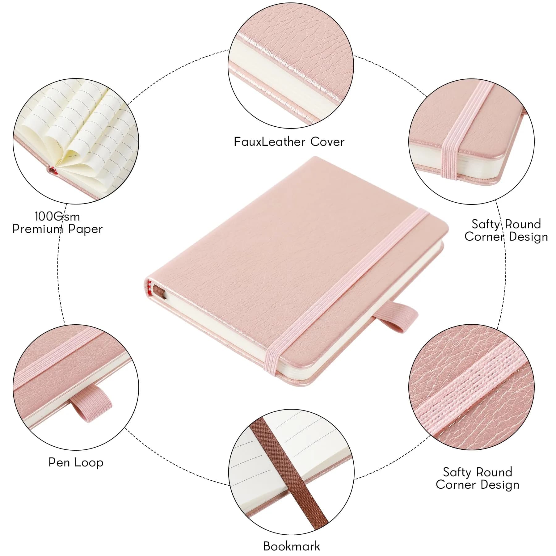 Animusphere 2-Pack Pocket Notebook Small Journal 10.2cm x 14.5cm (4" x 5.7") 200 Pages | Authentic USA Import - view 7