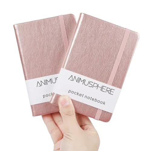 Animusphere 2-Pack Pocket Notebook Small Journal 10.2cm x 14.5cm (4" x 5.7") 200 Pages | Authentic USA Import thumbnail 1