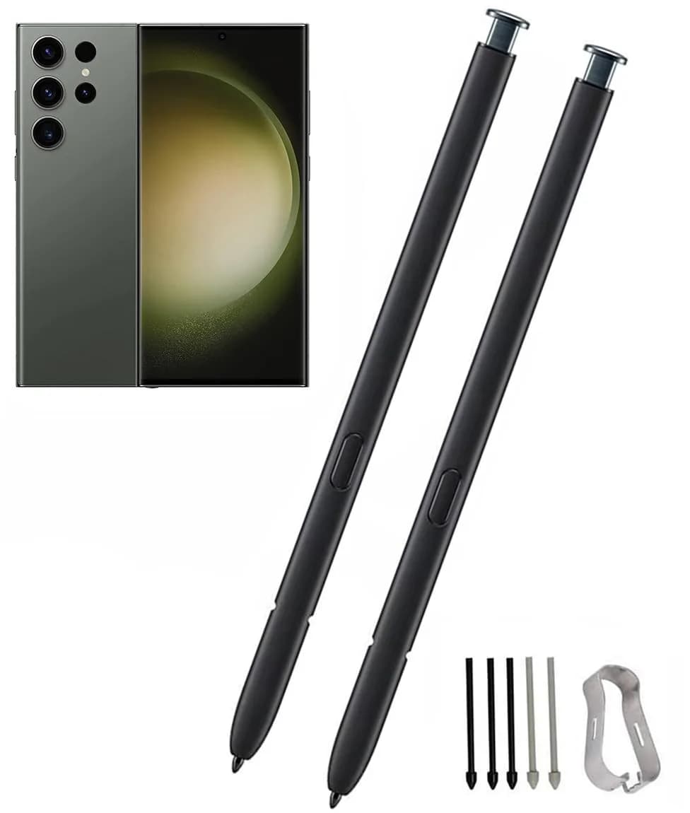 Befzygwk 2 Pcs Galaxy S23 Ultra S Pen Replacement | Compatible with Galaxy S23 Ultra 5G, Pressure 4096 Levels, No Bluetooth, 180-Day Warranty