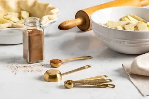 Le Creuset Stainless Steel Measuring Spoons, Gold Finish, Set of 5 | Heavy-Gauge, Dishwasher Safe thumbnail 3