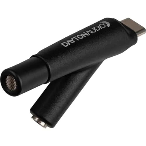 Dayton Audio iMM-6C Calibrated Measurement USB-C Microphone for iPhone, iPad, Android | Omnidirectional Condenser Mic thumbnail 2