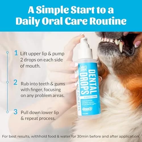 SKOUT'S HONOR Fresher Breath Advanced Dental Drops for Dogs and Cats | No Brushing Needed, 4 oz thumbnail 6