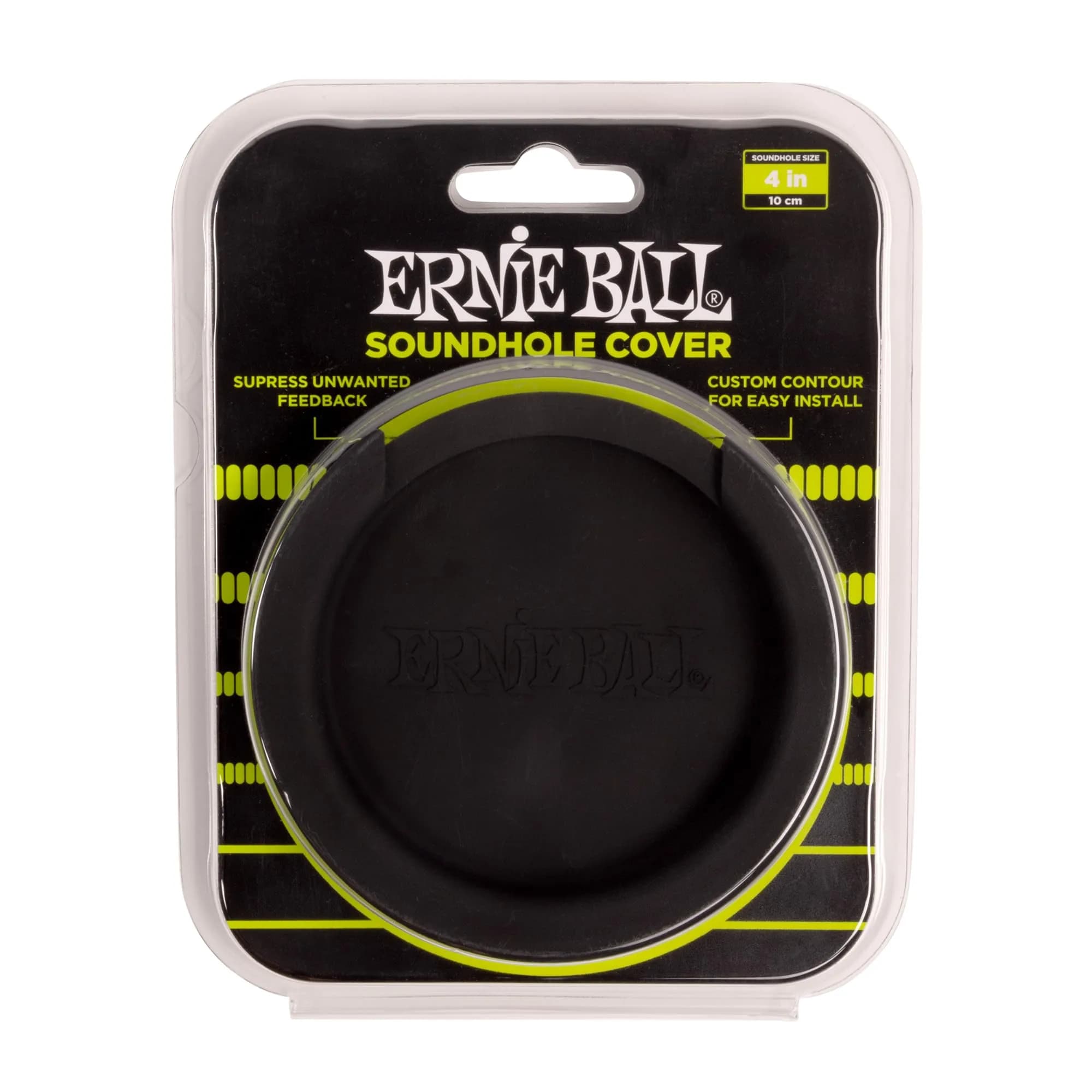 Ernie Ball Acoustic Guitar Soundhole Cover 4 inch | Noise & Feedback Reduction