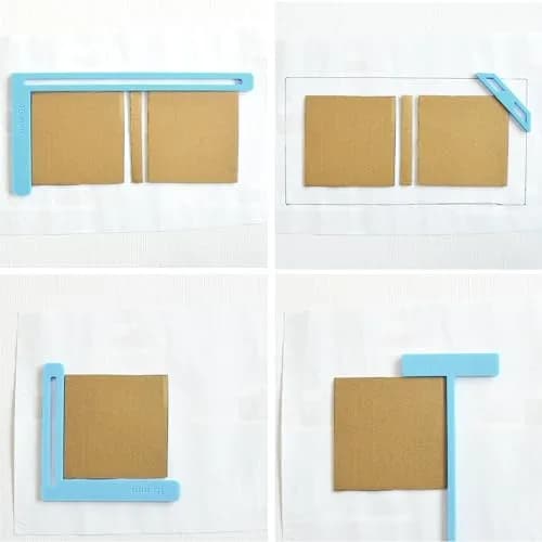 UPTTHOW 9Pcs Bookbinding Easy Scrapbooking Tool for Notebook Calender | Resilient Plastic Templates for Creative Projects thumbnail 5