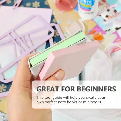 UPTTHOW 9Pcs Bookbinding Easy Scrapbooking Tool for Notebook Calender | Resilient Plastic Templates for Creative Projects thumbnail 2