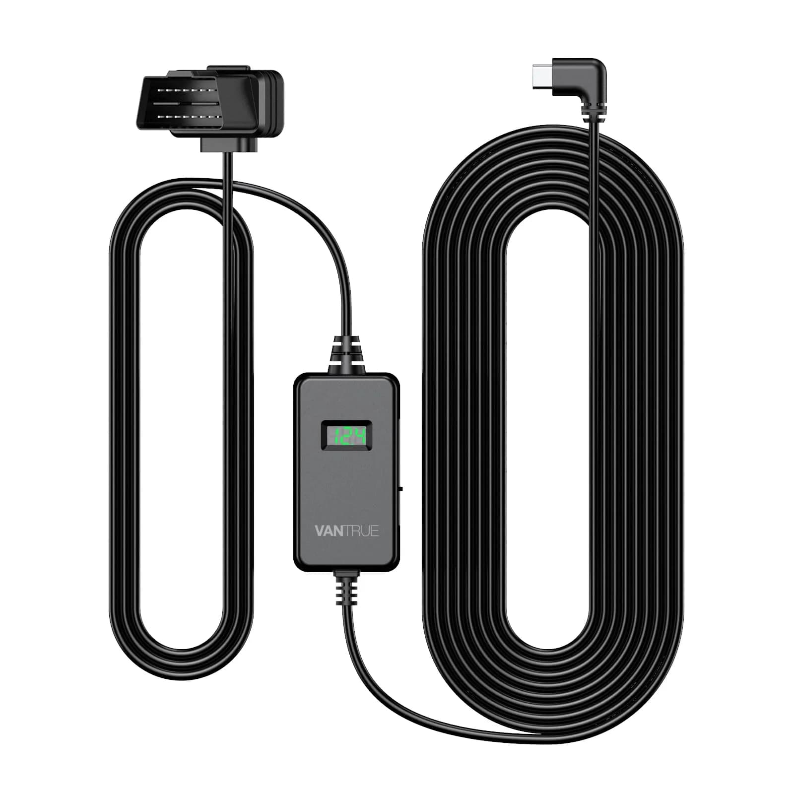 VANTRUE LED Screen OBD Hardwire Power Cable 3.05m (10ft) | Smart Low Voltage Protection for Parking Mode - main product image