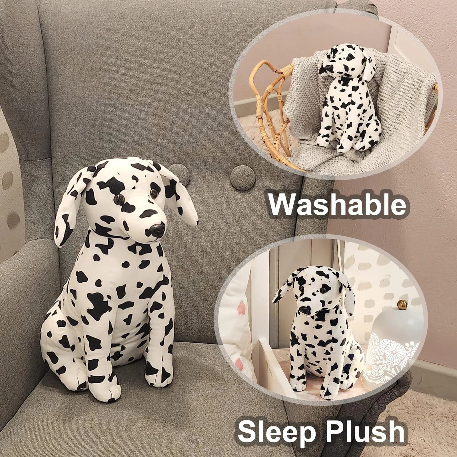 WEIGEDU 30.5 cm (12 Inch) Dalmatian Corgi Plush Toy Stuffed Animal | Realistic Welsh Corgi Design - view 2