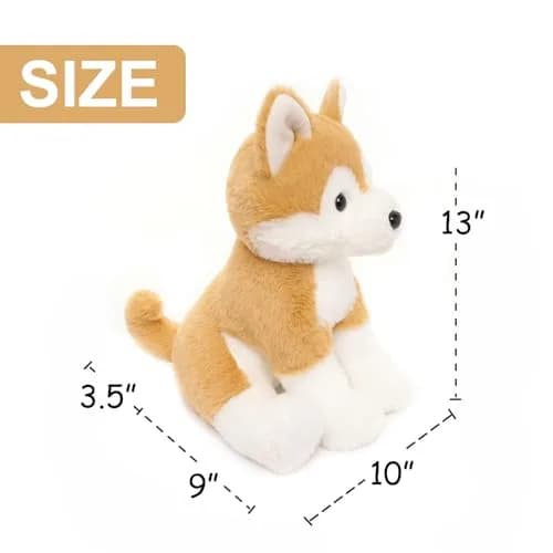 WEIGEDU Japanese Akita Shiba Stuffed Animal Plush Toy 33cm (13 inches) | ASTM-Tested Non-Toxic Toy thumbnail 8